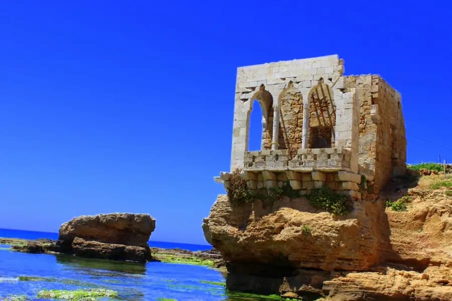 Bahsa Beach and Makaad El Mir on Batroun's rocky coast