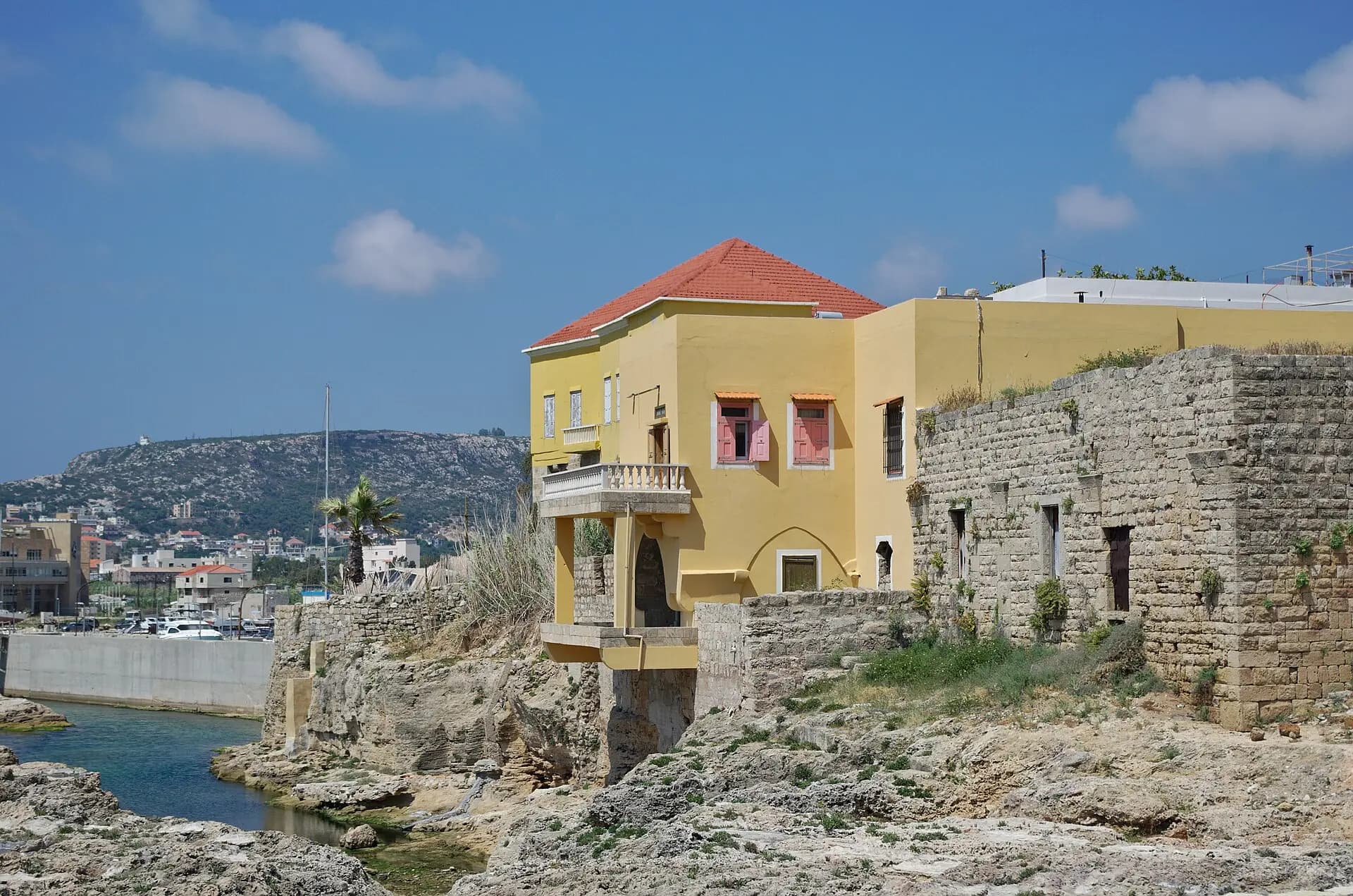 Batroun's rocky coast and historic buildings