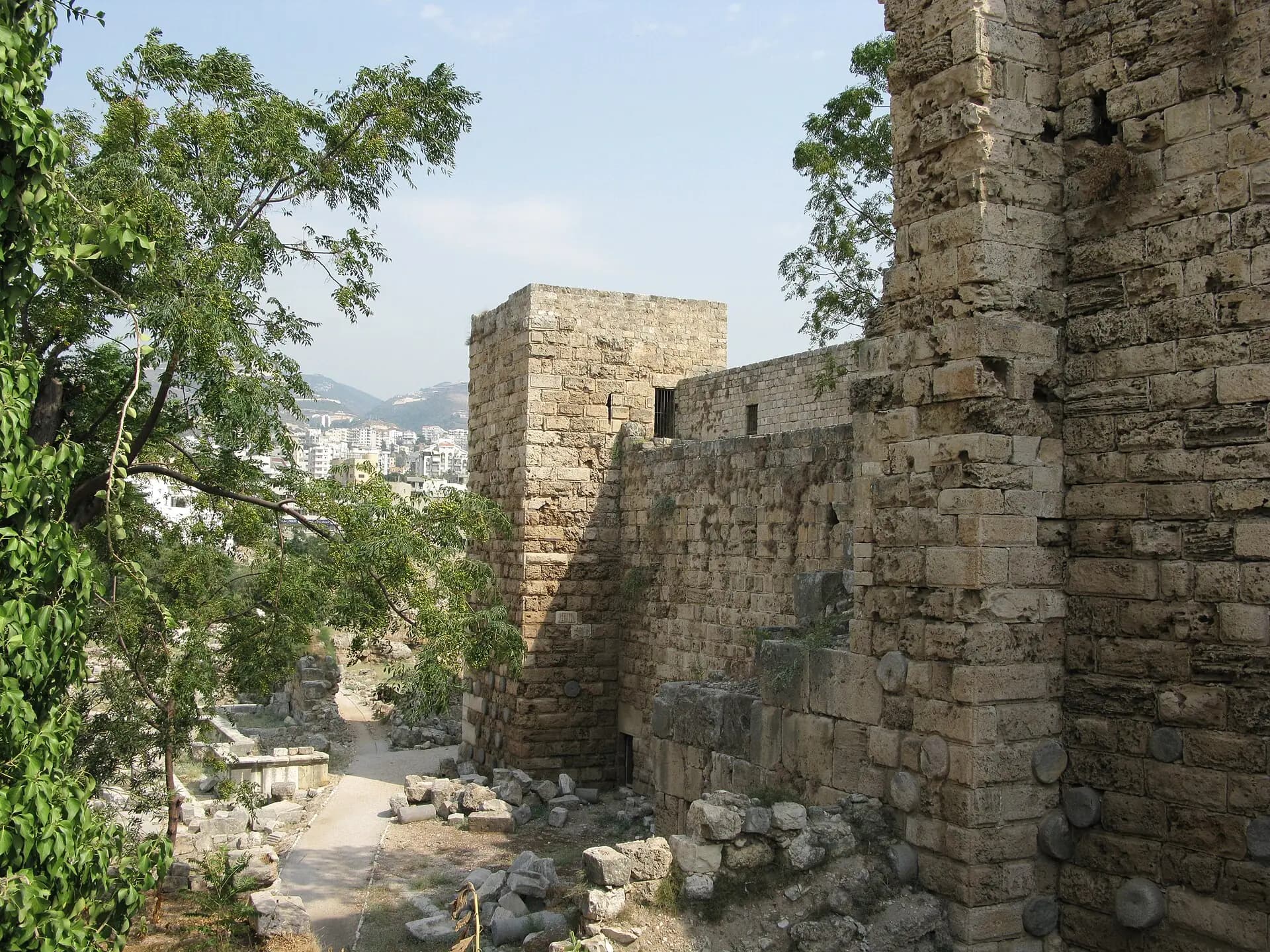 Byblos Castle within the archaeological site